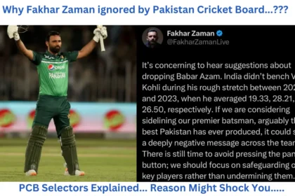 Why Fakhar Zaman dropped from the Central Contract